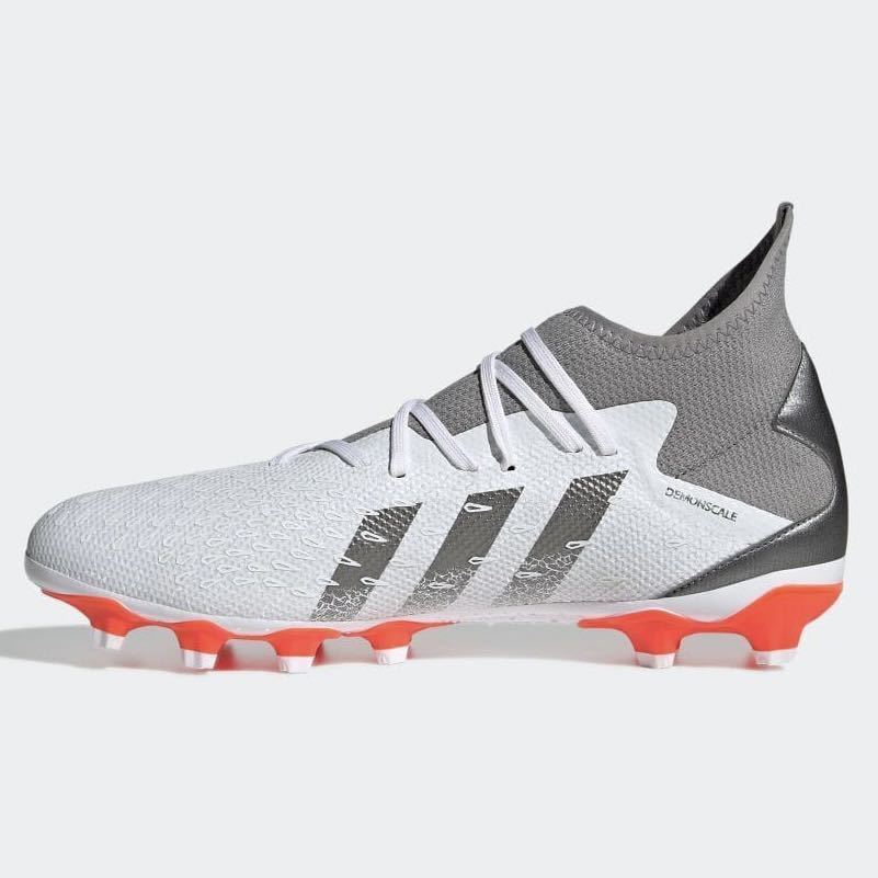 新品 adidas プレデター フリーク 3 HG AG【25cm】サッカー スパイク 靴 アディダス シューズ サッカーシューズ PREDATOR FREAK 白 6301