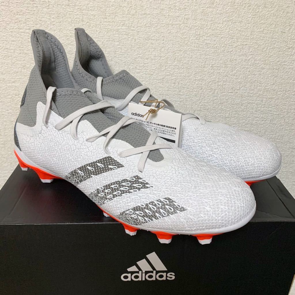 新品 adidas プレデター フリーク 3 HG AG【25cm】サッカー スパイク 靴 アディダス シューズ サッカーシューズ PREDATOR FREAK 白 6301