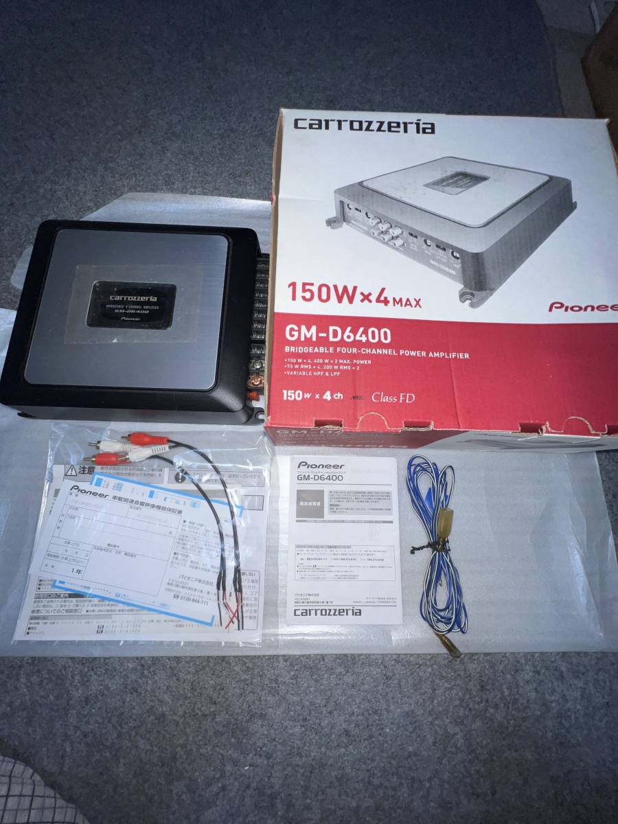 カロッツェリア 150w×4chパワーアンプGM−6400 カロッツェリア GM