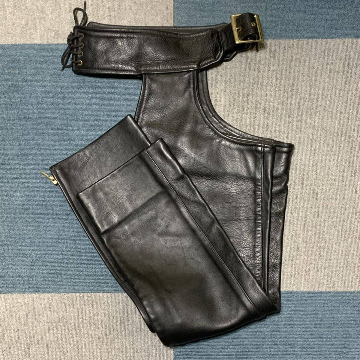 レザーチャップス バンソン サイズ21 バイク VANSON USA製 黒 希少 