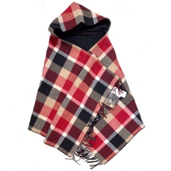 新品 人気 定番 ブルーレーベルクレストブリッジ CBチェック ポンチョ  