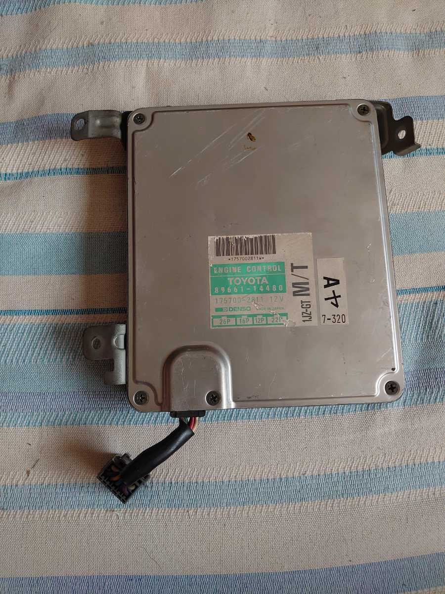 JZA70 1JZ-GTE マニュアル エンジンコンピューター 89661-14480 ECU