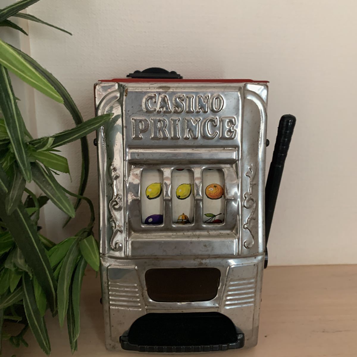 レトロミニカジノスロットwaco レトロ スロットマシン WACO 箱付 メダル SEVEN⁄インテリア雑貨