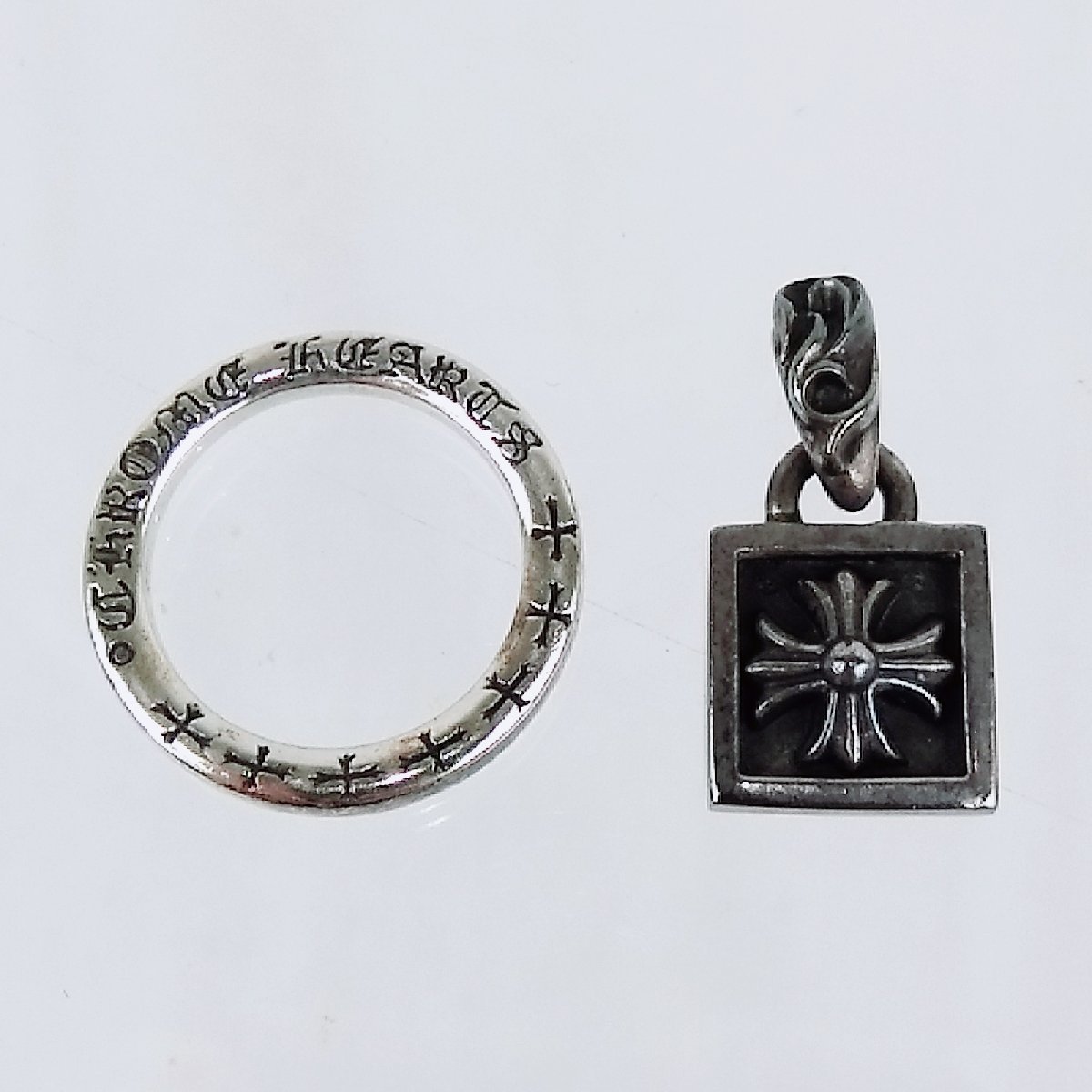 Chrome Hearts シルバーリング/ペンダントトップ Chrome Hearts リング・ペンダントトップ シルバー925 クロス クロム