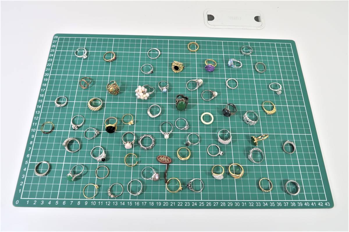 ks15【 ファッションリング 】 まとめて58点 イミテーション 現状品 総