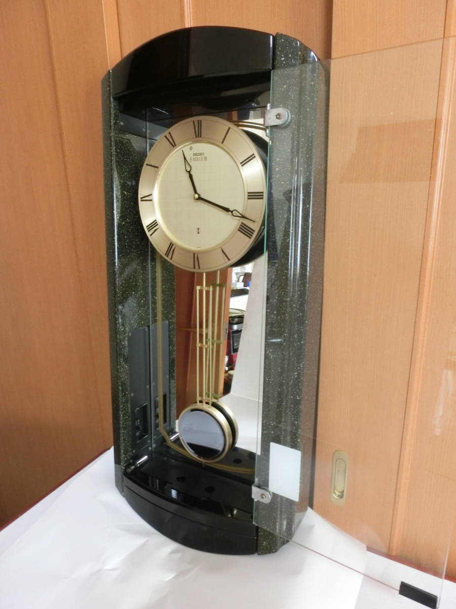 動作品　SEIKO EMBLEM HS355N 振り子時計 ハイファイ音源 SEIKO セイコー EMBLEM エンブレム HS355N 壁掛け時計 振り子時計