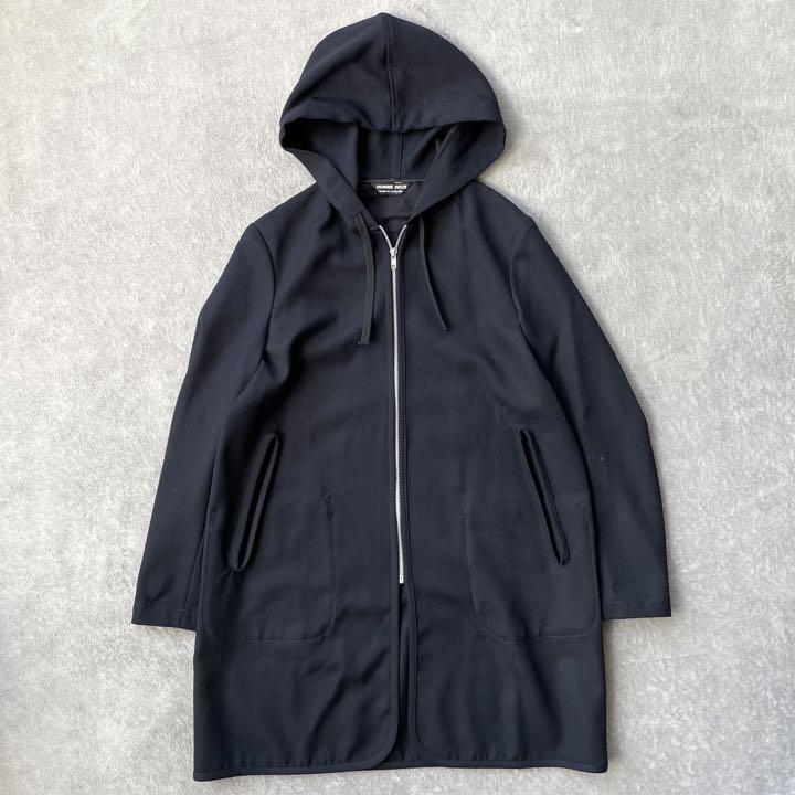 2021AW【COMME des GARCONS HOMME DEUX コムデギャルソン オムドゥ】フーデッド ライナー コート S ネイビー des Homme Comme Review Haute AW21