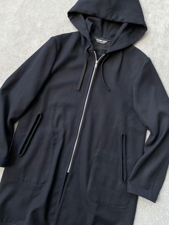 2021AW【COMME des GARCONS HOMME DEUX コムデギャルソン オムドゥ】フーデッド ライナー コート S ネイビー des Homme Comme Review Haute AW21
