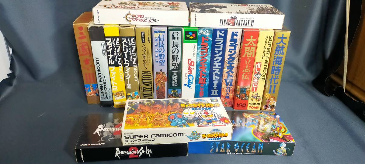 低価，人気セール スーパーファミコンソフト 箱付き 19本セット まとめ売り(ロールプレイング)｜売買されたオークション情報、yahooの商品情報をアーカイブ公開 - オークファン タイトル