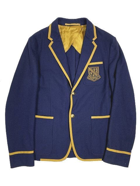 グッチ GUCCI 紺ブレ スクールジャケット テーラード ブレザー  