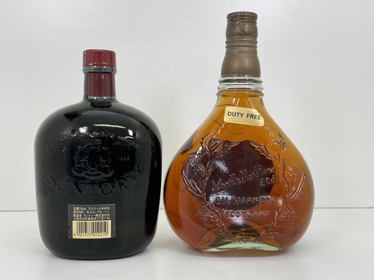 MM0411-19 7331【1円スタート】 ウイスキー2点セット　サントリー オールド 750ml 43％/ジョニーウォーカー Swing　未開栓　古酒