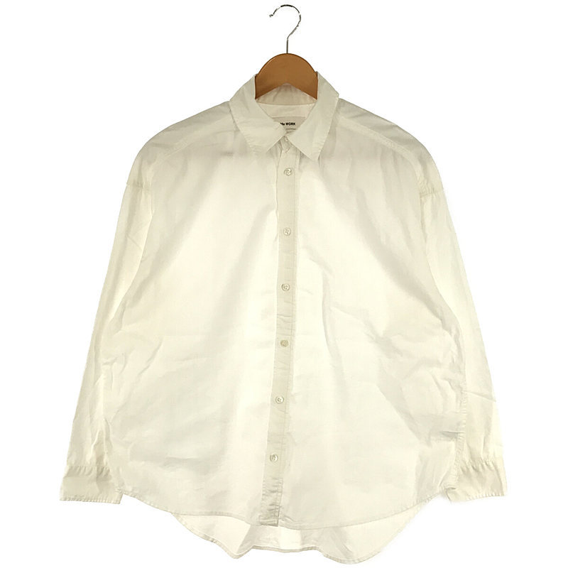 Framework / フレームワーク | 2021SS | コットン ダンガリー ビッグ シャツ | F | ホワイト | レディース