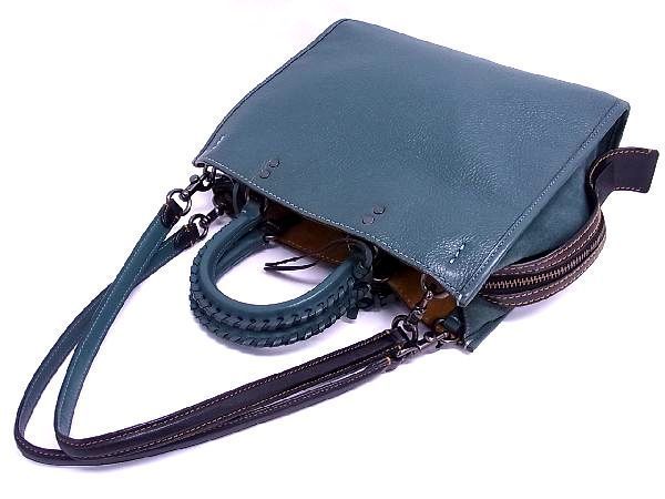 1円 □美品□ COACH コーチ 58116 レザー がま口 2WAY トートバッグ 