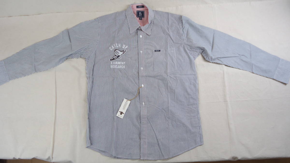 LRG 旧モデル 長袖 シャツ ストライプ XL 半額以下 70%off エル・アール・ジー レターパックライト おてがる配送ゆうパック 匿名配送