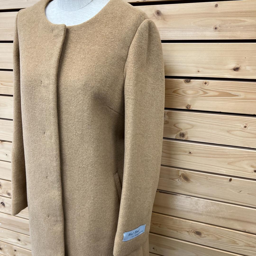 【00581】a.v.v アーヴェヴェ S コート アウター ベージュ 新品 未使用 おしゃれ お出かけ 防寒 前開き シンプル 防寒 タグ付き