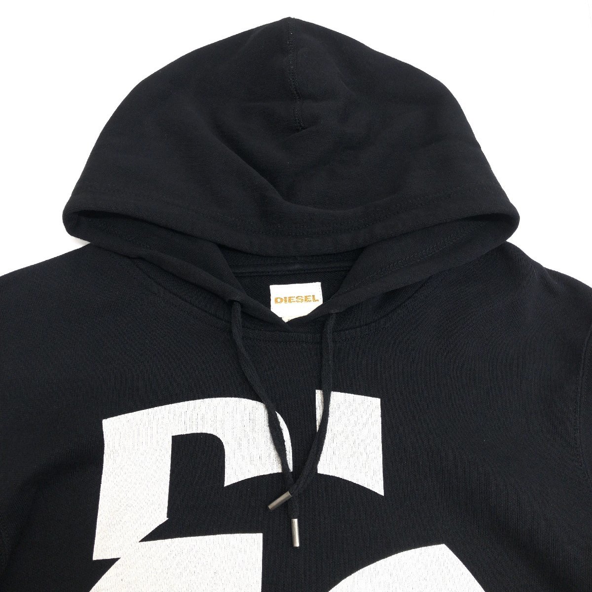 ○DIESEL ディーゼル デカロゴ スウェット パーカー L 黒 ブラック 