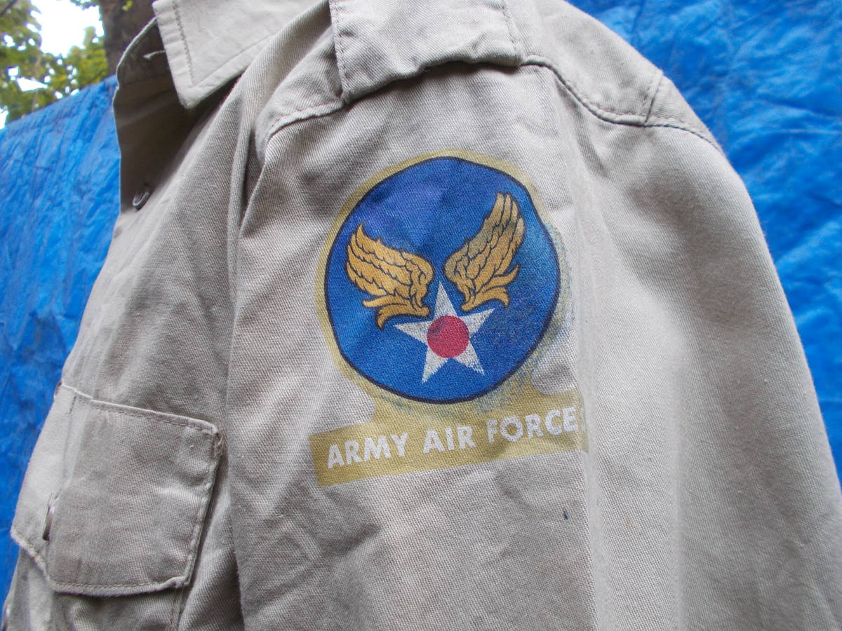 A-2、B-3ジャケット用 左肩AAFカラーデカール、イーストマン仕様1枚と布用白ステンシルデカール1枚セット A-2 TYPE EASTMAN JACKET B-3EASTMAN B-3／隅々まで見たい圧巻の完成度埼玉県さいたま市のフライトジャケット専門店
