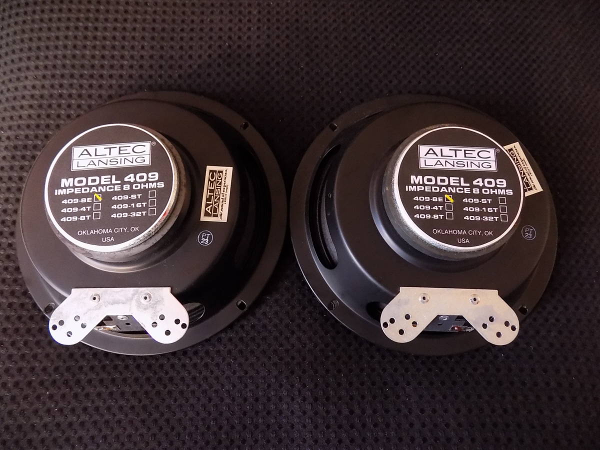 ALTEC MODEL 409-8E ユニットペア 8Ω 音出ました】ALTEC MODEL 409-8E