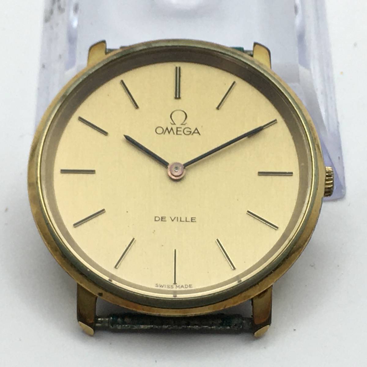 D9-16 OMEGA/オメガ De ville デビル 2針 メンズ クォーツ 腕時計 