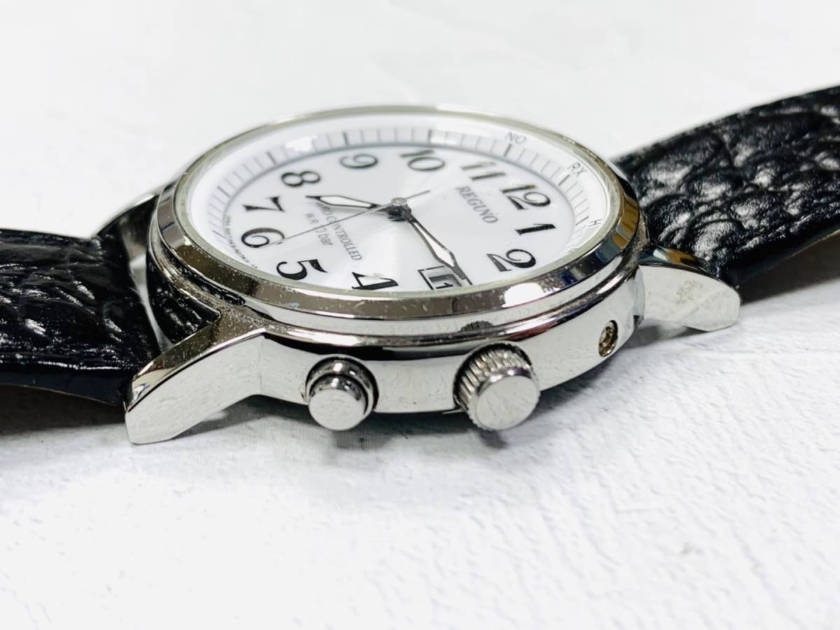 稼働品 CITIZEN シチズン REGUNO レグノ H415-R004727 デイト ソーラー 