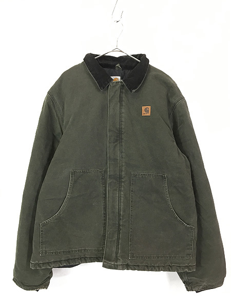  古着 USA製 Carhartt オリーブ ダック パデット トラディショナル ジャケット 緑 XL 古着(XLサイズ以上)｜売買されたオークション情報、yahooの商品情報をアーカイブ公開 - オークファン ジャンパー、ブルゾン一般