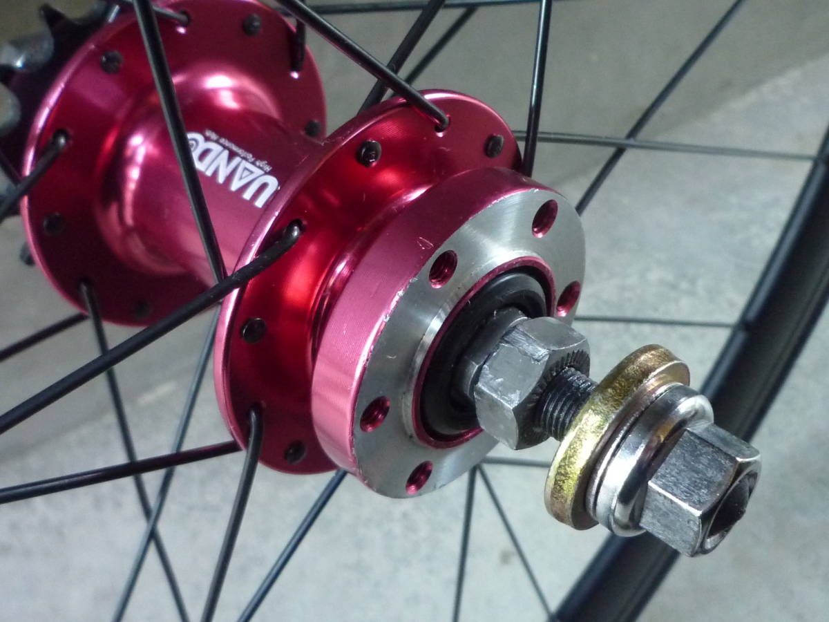 ピスト・シングル用 リアホイール120/130mm タイヤ700 × 23C ディスク 