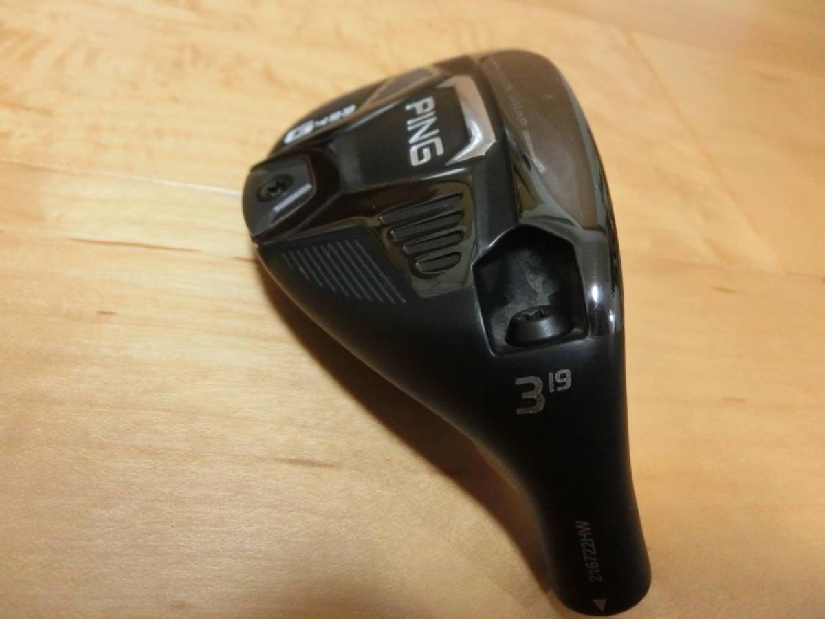 ピンG425ハイブリッド3U19度。 ヘッドのみ ヘッドカバー付 Club Sports