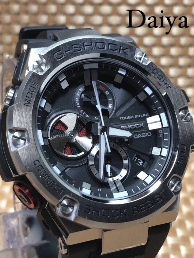 HOT，限定セール CASIO カシオ 正規品 G-SHOCK ジーショック Gショック 腕時計 ブラック シルバー ソーラー クロノグラフ 多機能腕時計 GST-B100-1A(TOUGH SOLAR)｜売買されたオークション情報、yahooの商品情報をアーカ G-SHOCK