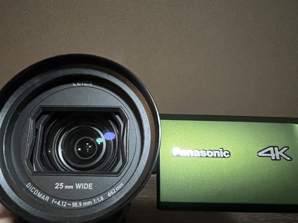 デジタルビデオカメラ パナソニック vx2m 4k フォレストカーキ パナソニック フォレストカーキ HC-VX2M ケース&amp;SDカード付き HC-VZX2M-G 中古：AB(良品)パナソニック
