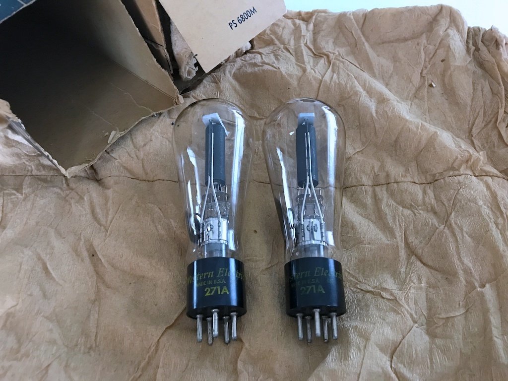  真空管 WE 271A シリアル126 / 039 2本セット Western Electric S126(真空管)｜売買されたオークション情報、yahooの商品情報をアーカイブ公開 - オークファン 真空管