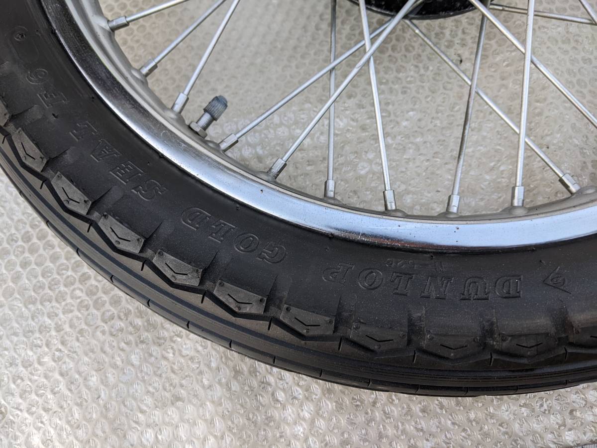 Z1/2☆純正フロントホイール☆750RS カワサキ 750RS 900RS Z2 Z1 純正フロントホイール 純正タイヤ付き