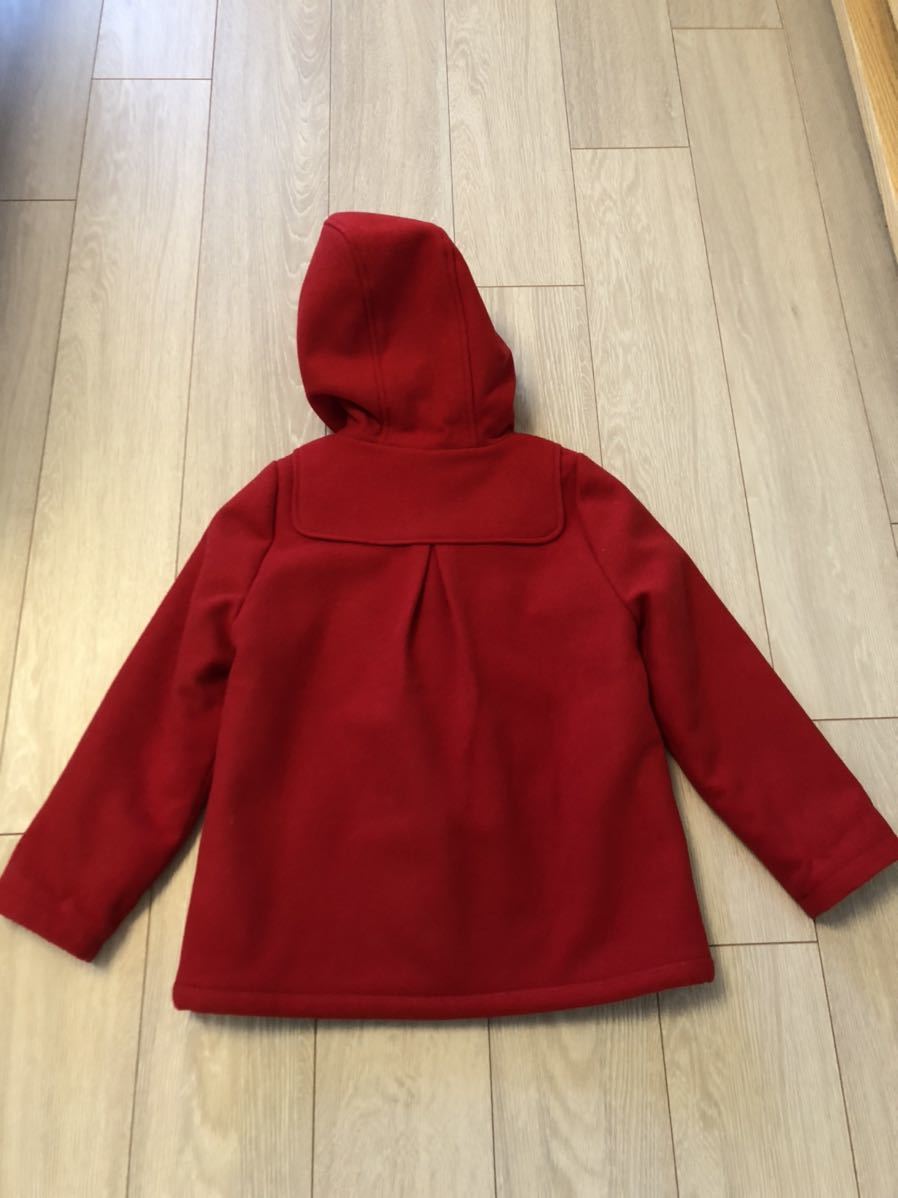 美品☆petit bateauプチバトー ダッフルコート 赤 128センチ 8ans  