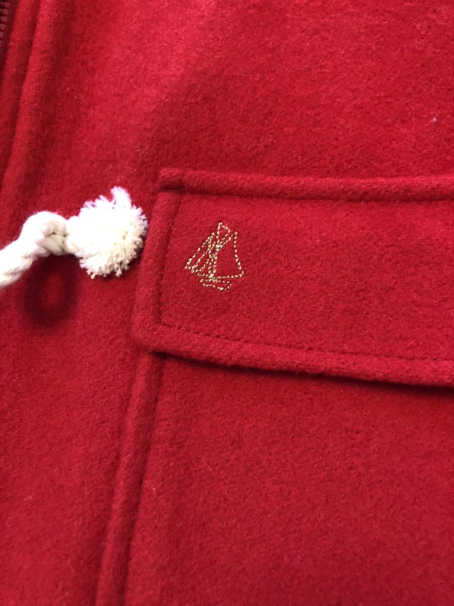 美品☆petit bateauプチバトー ダッフルコート 赤 128センチ 8ans  