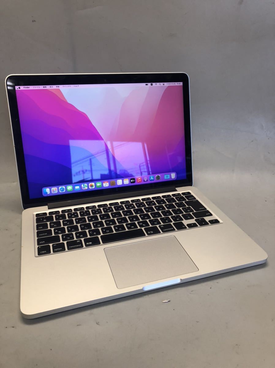 JXJK2271【ジャンク】Apple MacBook Pro(Retina， 13インチ， Early 2015)A1502 EMC2835 /core i7 3.1GHz/メモリ16GB/SSD 256GB