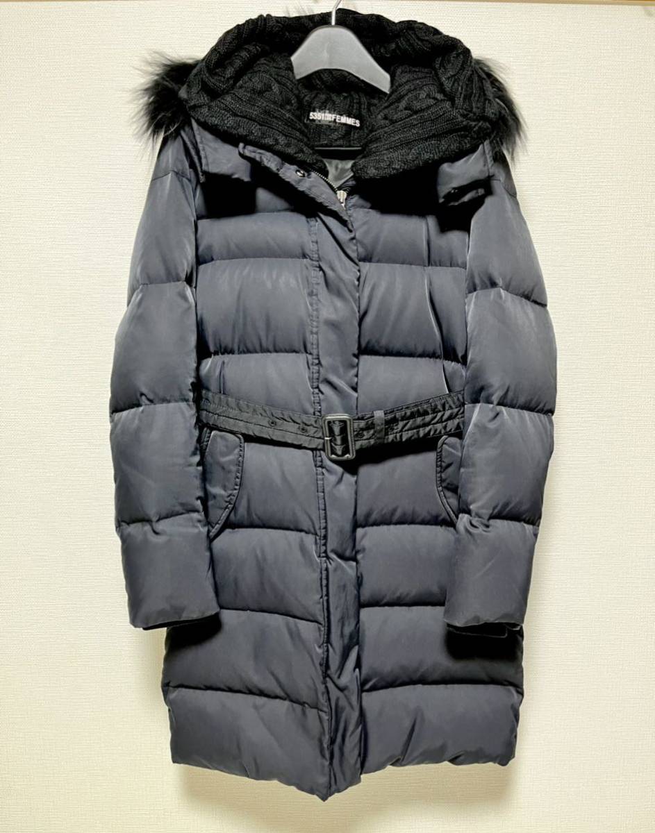 数量限定，最新作 5351 プーラファム POUR LES FEMMES レディース ダウンジャケット コート ブラック(Mサイズ)｜売買されたオークション情報、yahooの商品情報をアーカイブ公開 - オークファン Mサイズ