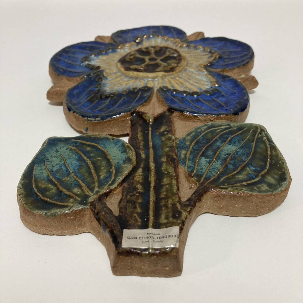 きゅい ガビ・シトロン ジィガントフタ りんごの木の陶板 1972年 ガビ