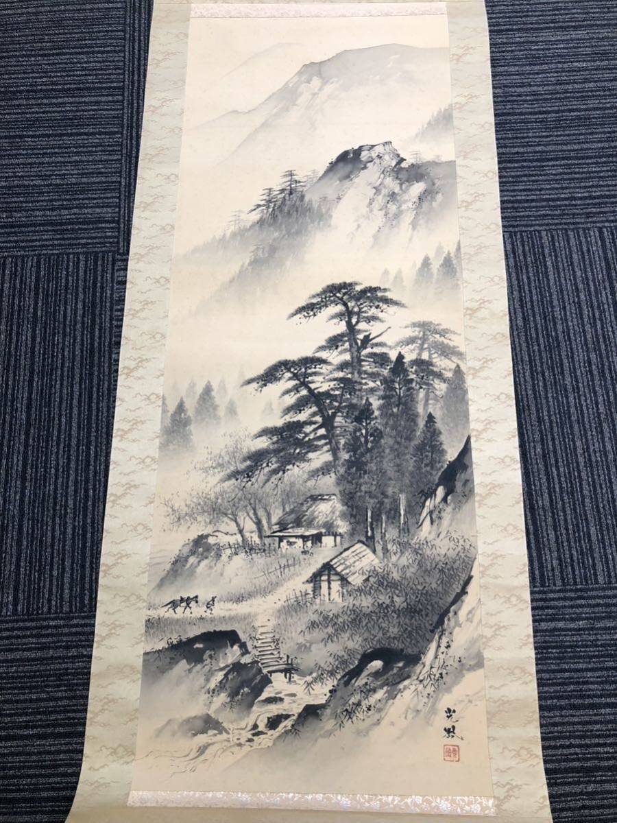 古い掛軸 十三佛 十三仏 仏画 版彩色 曼陀羅 幕末明治 古い掛軸