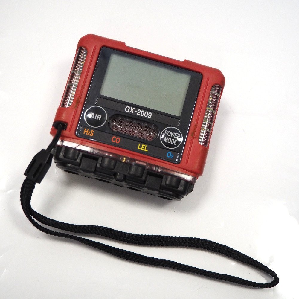 ガス検知器 (ジャンク)GX-2009 赤色 取扱説明書付き ガス検知器 (ジャンク)GX-2009 赤色 取扱説明書付き