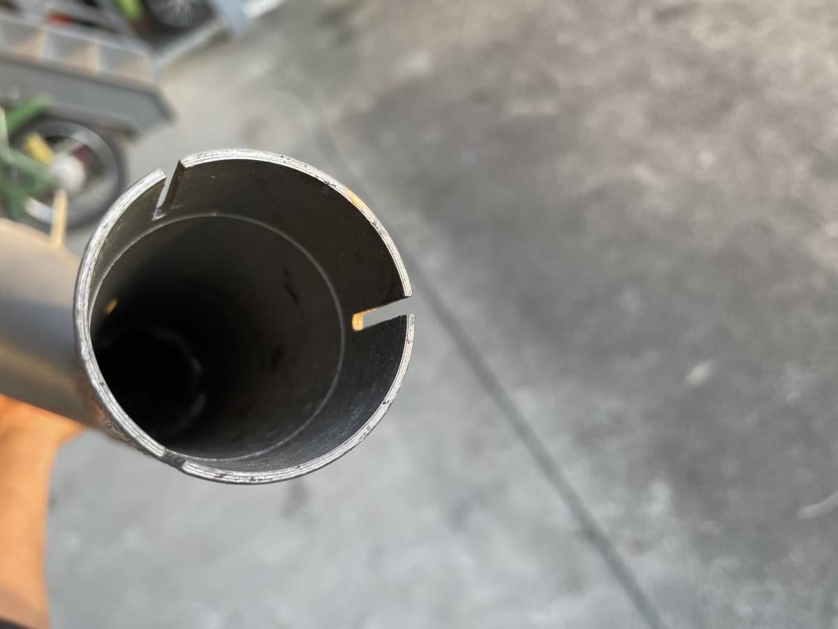 ヤマハTT250R/RAID 社外スリップオンマフラー　サイレンサー　当時物 ワンオフ レーサー