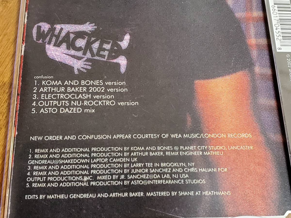 (CDシングル) Arthur Baker VS New Order●ニュー・オーダー/ Confusion Remixes '02_2