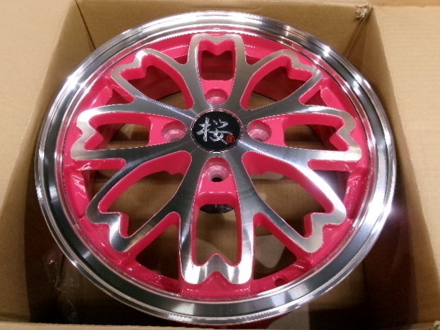 軽四 R-PRIDE 和道 桜 ホイール 新品 4本 4H-100 15インチ 5J N-BOX N 