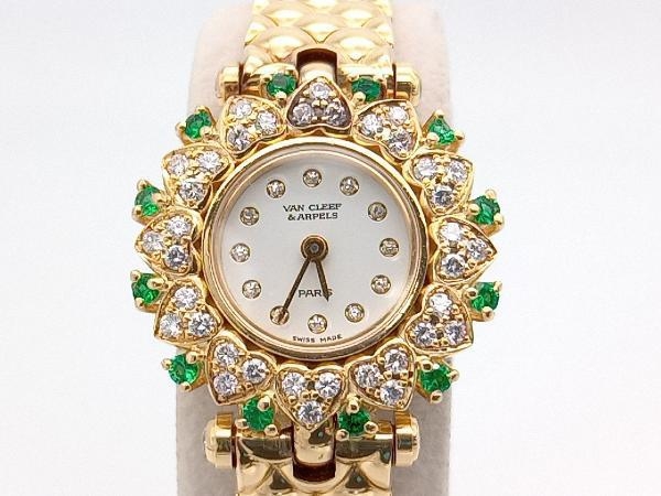 【100%新品，送料無料】 12月末迄の大幅 VanCleefArpels ヴァンクリーフ＆アーペル VCA/ヴァンクリ 金無垢 ダイヤモンドフラワーモチーフクォーツ腕時計(ヴァンクリーフ＆アーペル)｜売買されたオークション情報、yahoo その他