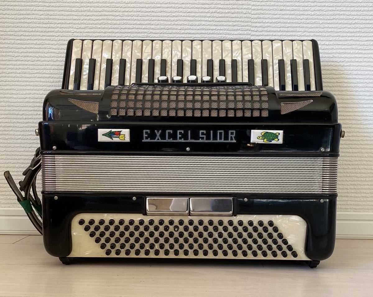 EXCELSIOR アコーディオン itary Model 306 現状品 アコーディオン EXCELSIOR エキセルシャー 306アコーディオン