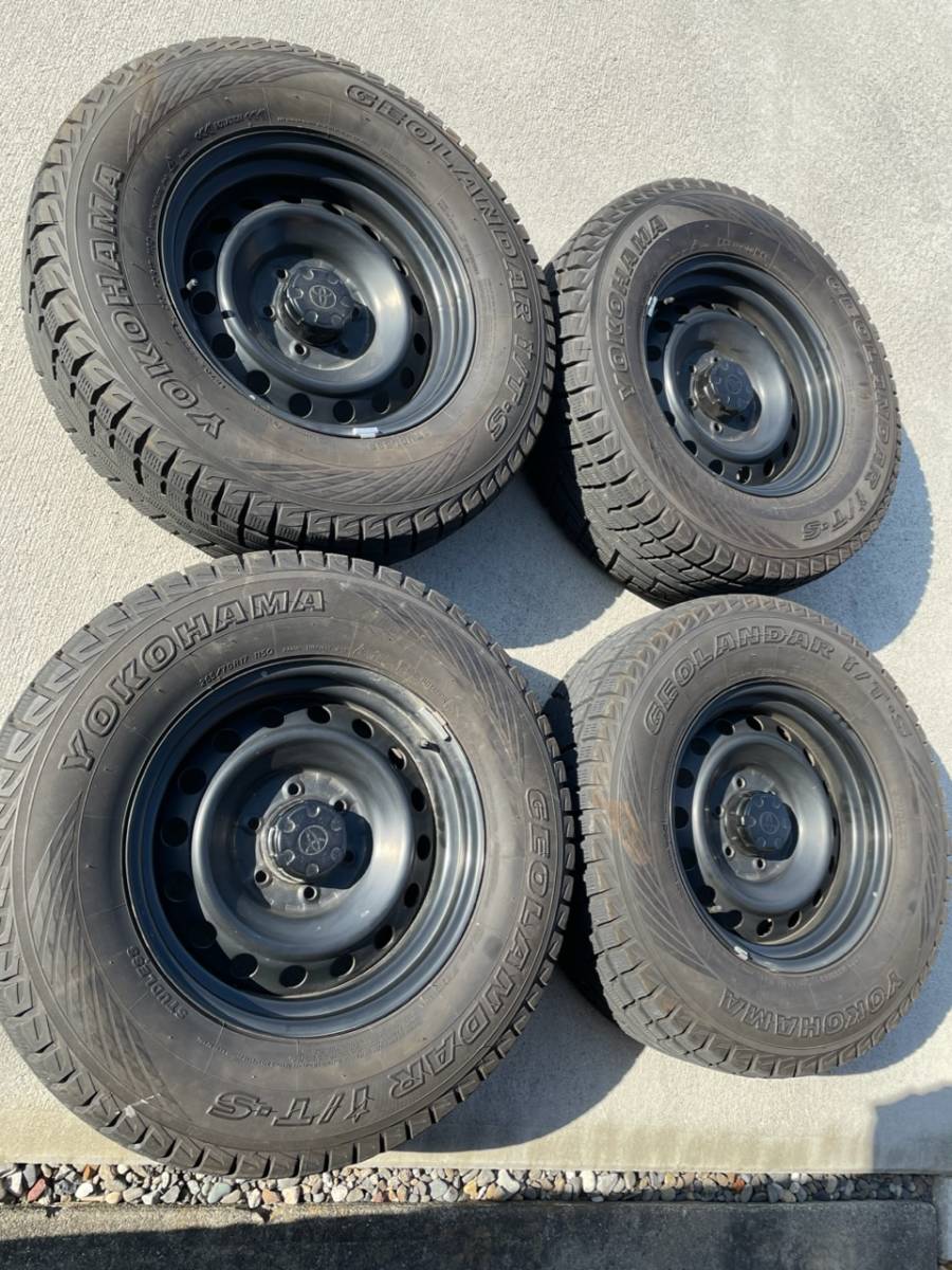 人気SALE，お買い得 トヨタ FJクルーザー 純正ホイール 17in 7.5J +15 PCD139.7 ヨコハマ ジオランダーiTS 265 70 R17 プラド ハイラックス等へ 車検用(スタッドレスタイヤ)｜売買されたオークション情報、yahooの商品情報 6穴