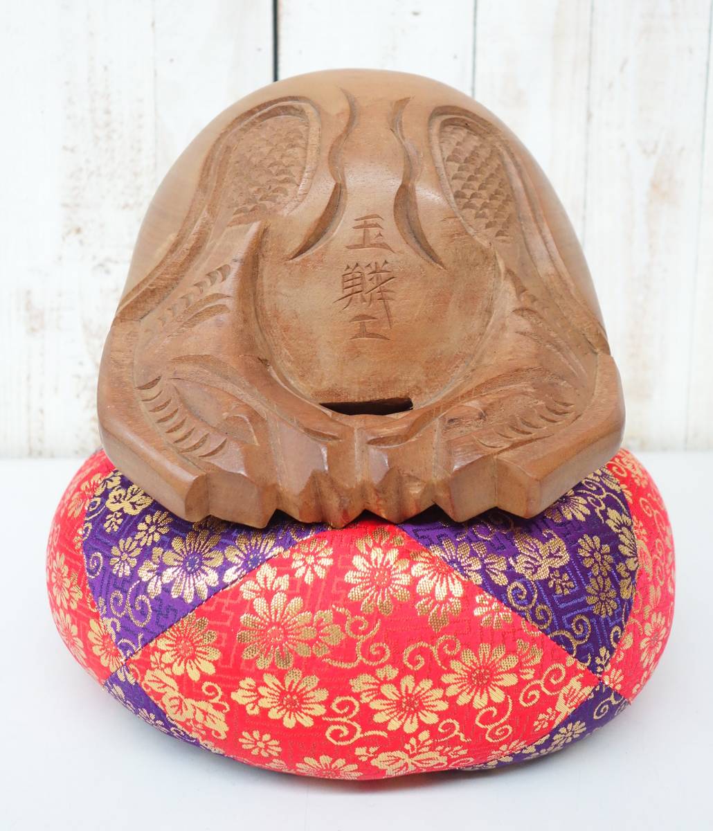 新品，人気セール 伝統工芸 工芸美術 仏教 玉鱗工 古い高級仏具 大型 特大 木魚 寺院木魚 杢魚 もくぎょ 天然木 白木 彫刻 丸布団 撥付(木工、竹工芸)｜売買されたオークション情報、yahooの商品情報をアーカイ 木工、竹工芸