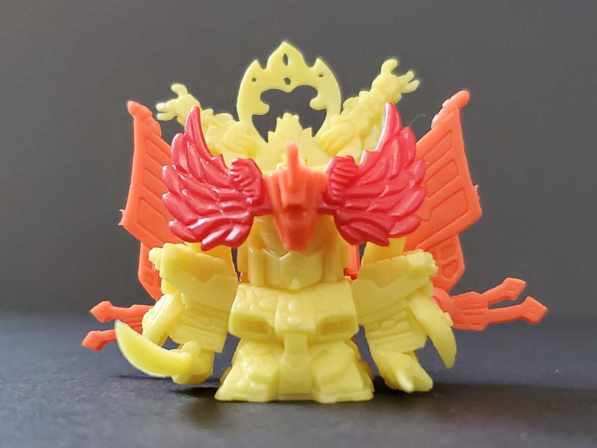 ガン消し SDガンダム 阿修羅頑駄無 青 阿修羅 橙色 消しゴム 三位一体