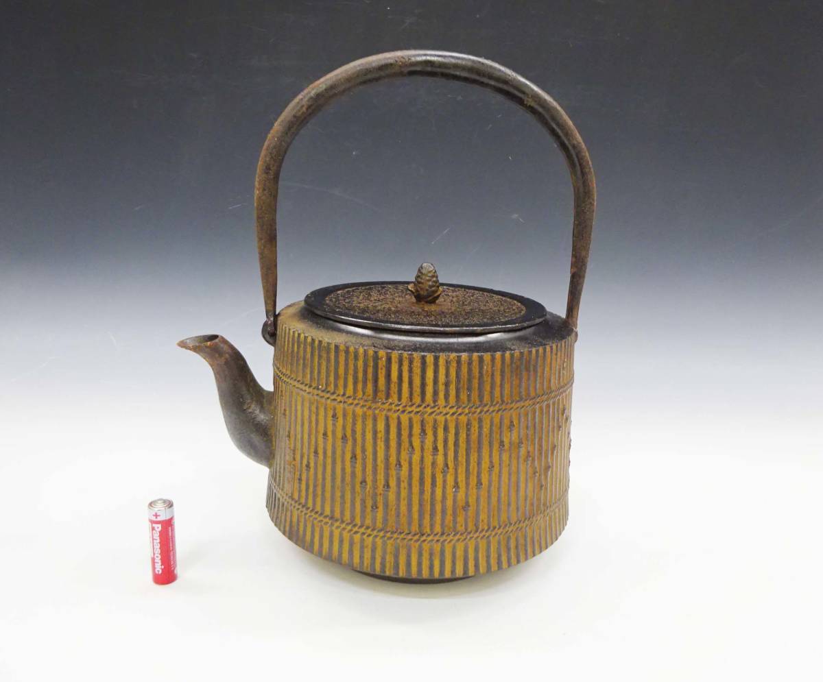 ○岩手 南部鉄器 文秀堂 鉄瓶 煎茶道具 昭和レトロ 茶器 急須 和食器 