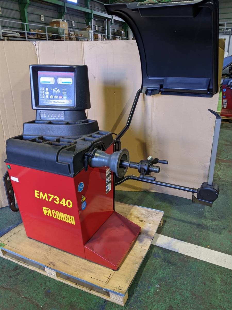 ●BA6002 中古 ホイールバランサー CORGHI(コーギ/イタリア) EM7340 仕様は下記詳細確認 100V (状態〇/電源を含めて簡単な動作確認済)_2