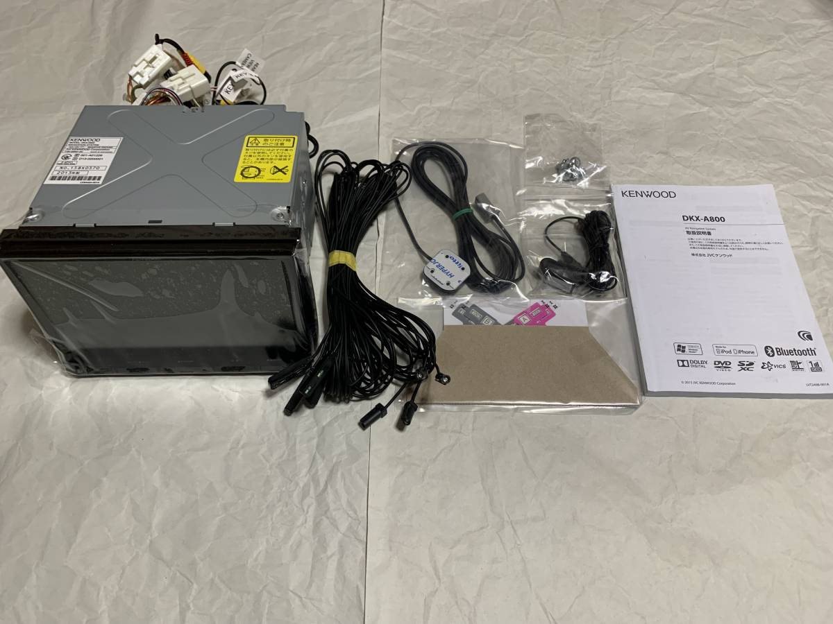 KENWOOD DKX-A800 8インチ 彩速ナビ2014年Bluetooth ケンウッド 彩速