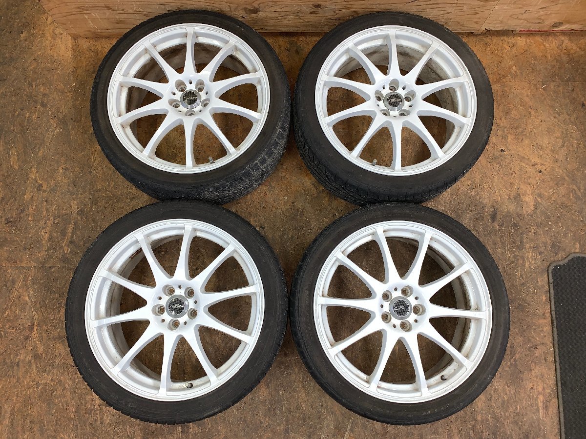 cross speed タイヤ・ホイール 18インチ 235/40r18 4本 クロススピード 18インチ CROSS x ホットスタッフ 5穴 PCD114.3 +38